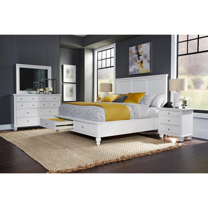 Aspen Home Cambridge Queen Panel Bed with Storage ICB-492-WHT-KD-1/ICB-403D-WHT-1/ICB-402L-WHT-1 IMAGE 6