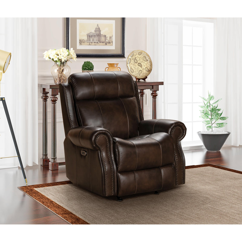 Barcalounger Demara Power Rocker Leather Match Recliner 6PH-3717-3712-86 IMAGE 6