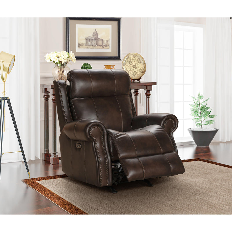 Barcalounger Demara Power Rocker Leather Match Recliner 6PH-3717-3712-86 IMAGE 7