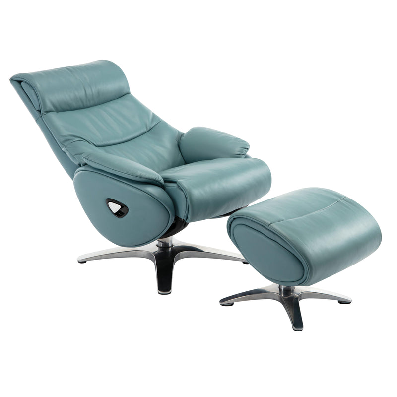 Barcalounger Adler Swivel Leather Match Recliner 15-3723-3618-43 IMAGE 6