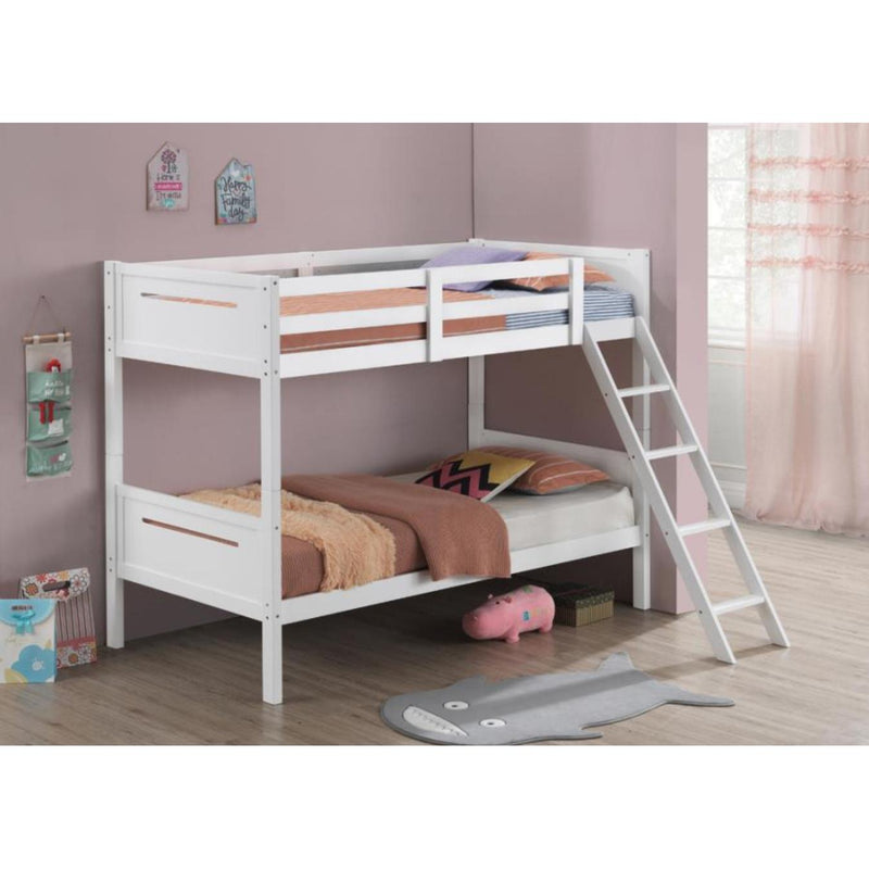 Coaster Furniture Littletown 405051WHT Twin over Twin Bunk Bed IMAGE 5