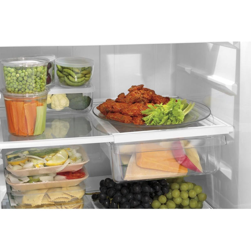 GE 30-inch, 19.2 cu. ft. Top Freezer Refrigerator with edge-to-edge glass shelves GTE19JSNRSS IMAGE 5