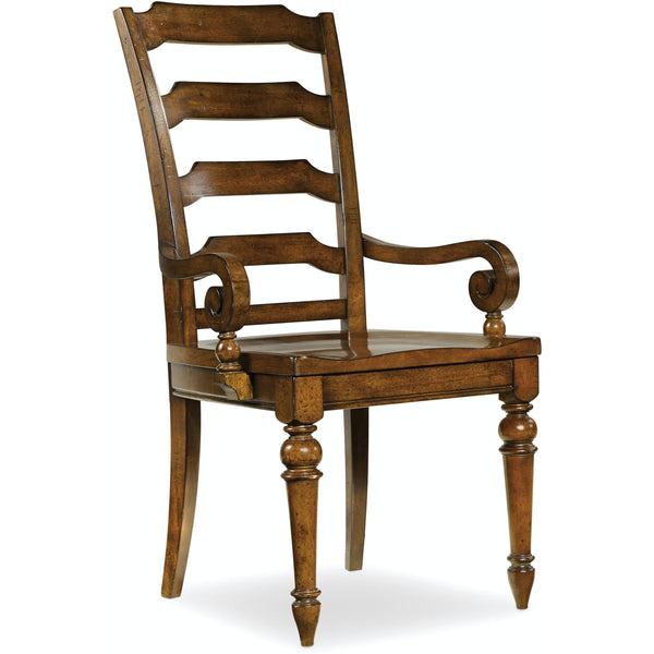 Hooker Furniture 5323-75300 Tynecastle Ladderback Arm Chair IMAGE 1