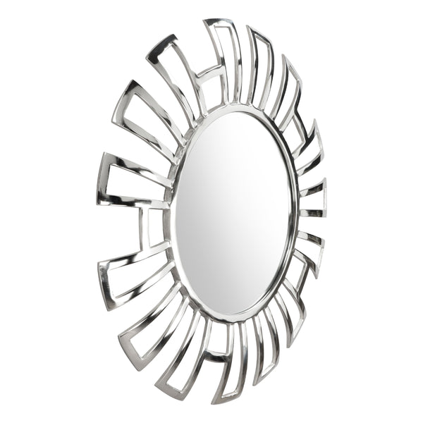 Zuo Calmar A12219 Round Mirror - Chrome IMAGE 1