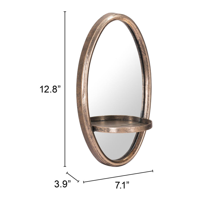 Zuo Ogee A10987 Mirror - Antique Bronze IMAGE 5