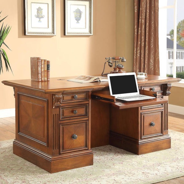 Parker House Furniture Huntington HUN#480-3 Double Pedestal Executive Desk IMAGE 1