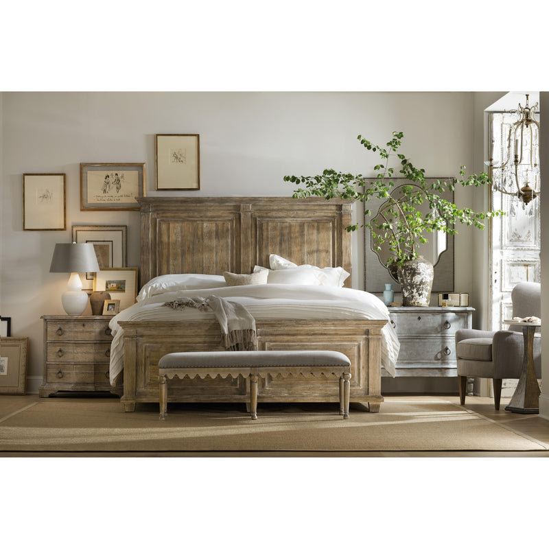 Hooker Furniture 5750-90250-MWD Boheme Laurier Queen Panel Bed IMAGE 6