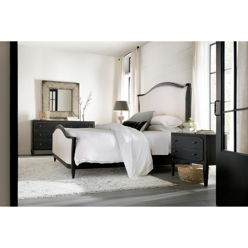 Hooker Furniture 5805-90850-99 Ciao Bella Queen Upholstered Bed- Black IMAGE 9