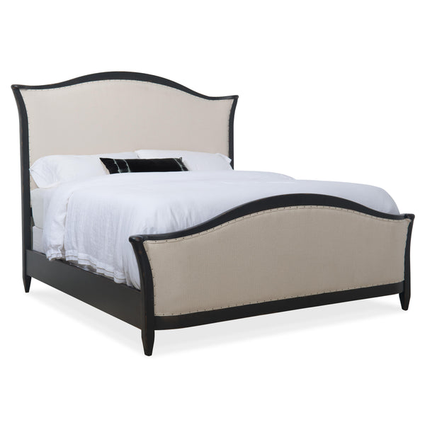 Hooker Furniture 5805-90866-99 Ciao Bella King Upholstered Bed- Black IMAGE 1