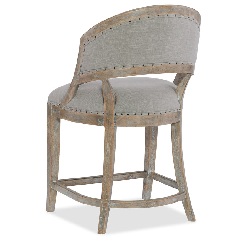 Hooker Furniture 5750-25350-MWD Boheme Garnier Barrel Back Counter Stool IMAGE 2