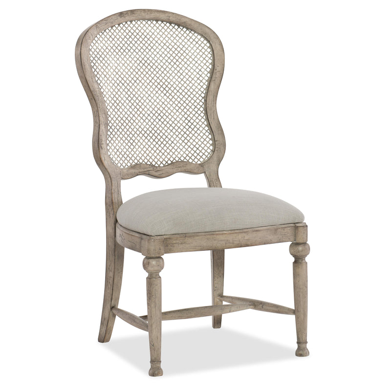 Hooker Furniture 5750-75411-LTWD Boheme Gaston Metal Back Side Chair IMAGE 1