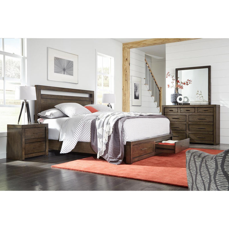 Aspen Home Modern Loft California King Panel Bed IML-407D-BRN/IML-410-BRN/IML-415-BRN IMAGE 2