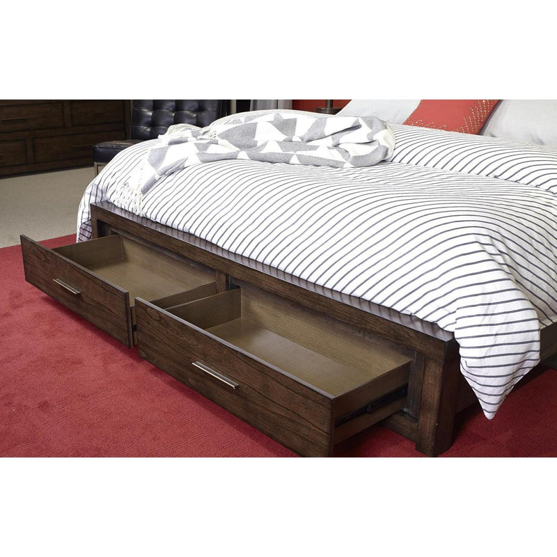 Aspen Home Modern Loft King Panel Bed with Storage IML-406-BRN/IML-407D-BRN/IML-415-BRN IMAGE 3