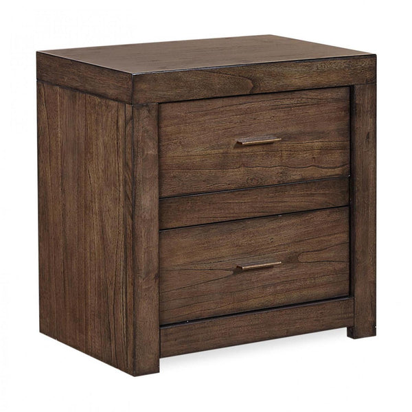 Aspen Home Modern Loft 2-Drawer Nightstand IML-450-BRN IMAGE 1