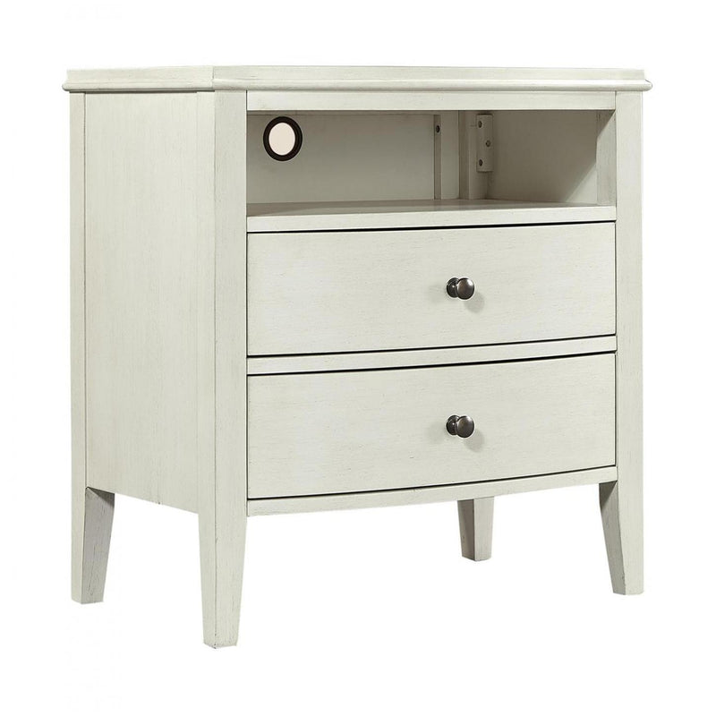 Aspen Home Charlotte 2-Drawer Nightstand I218-450-WHT IMAGE 1