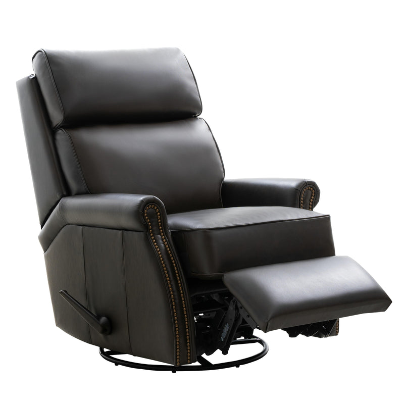 Barcalounger Crews Swivel Glider Leather Recliner 8-4001-5627-86 IMAGE 4