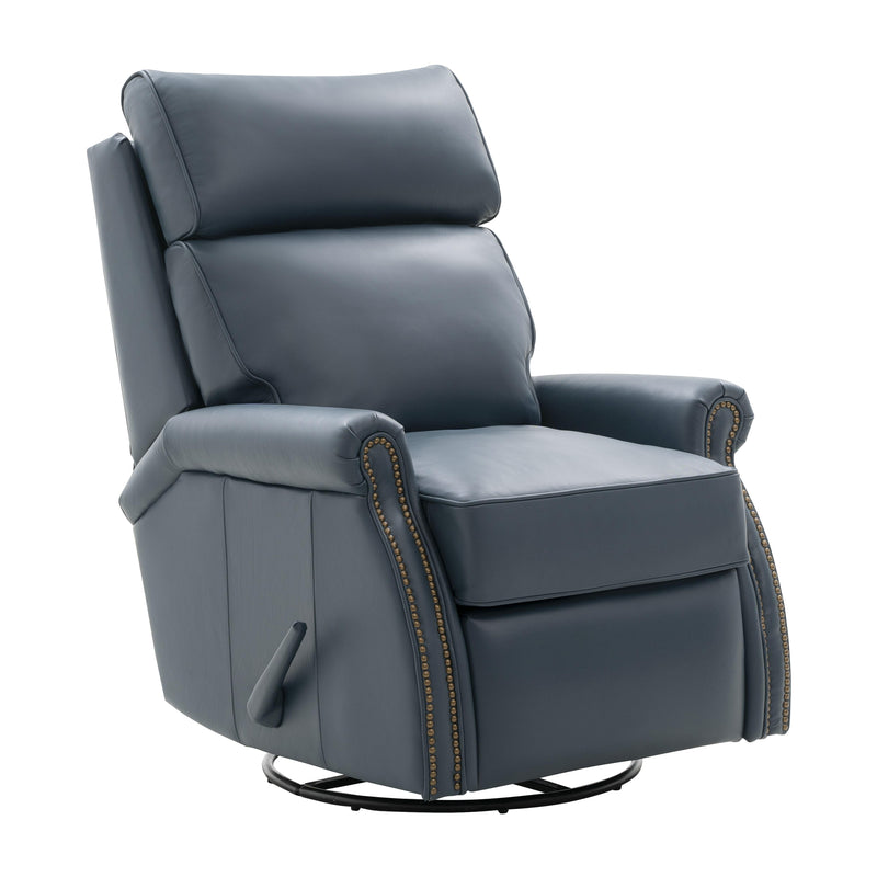 Barcalounger Crews Swivel Glider Leather Recliner 8-4001-5709-44 IMAGE 3