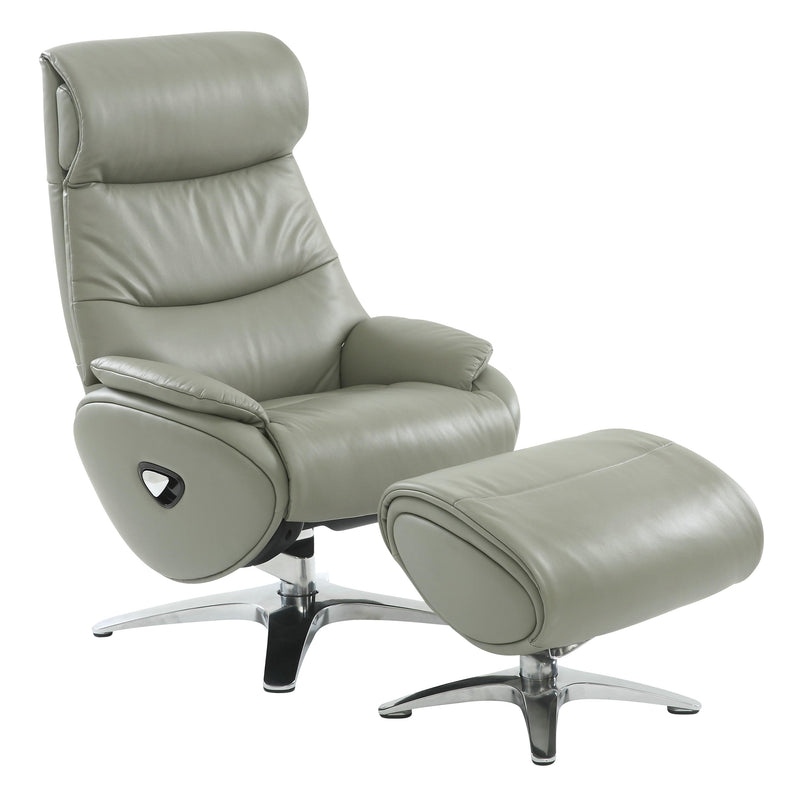 Barcalounger Adler Swivel Leather Match Recliner 15-3723-3618-95 IMAGE 3