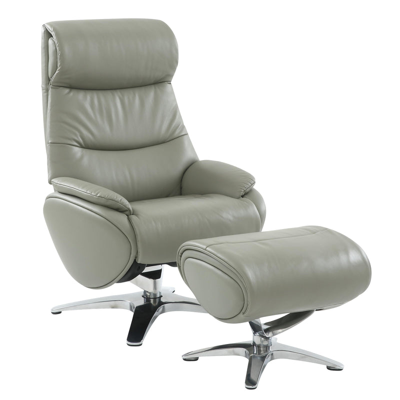 Barcalounger Adler Swivel Leather Match Recliner 15-3723-3618-95 IMAGE 4