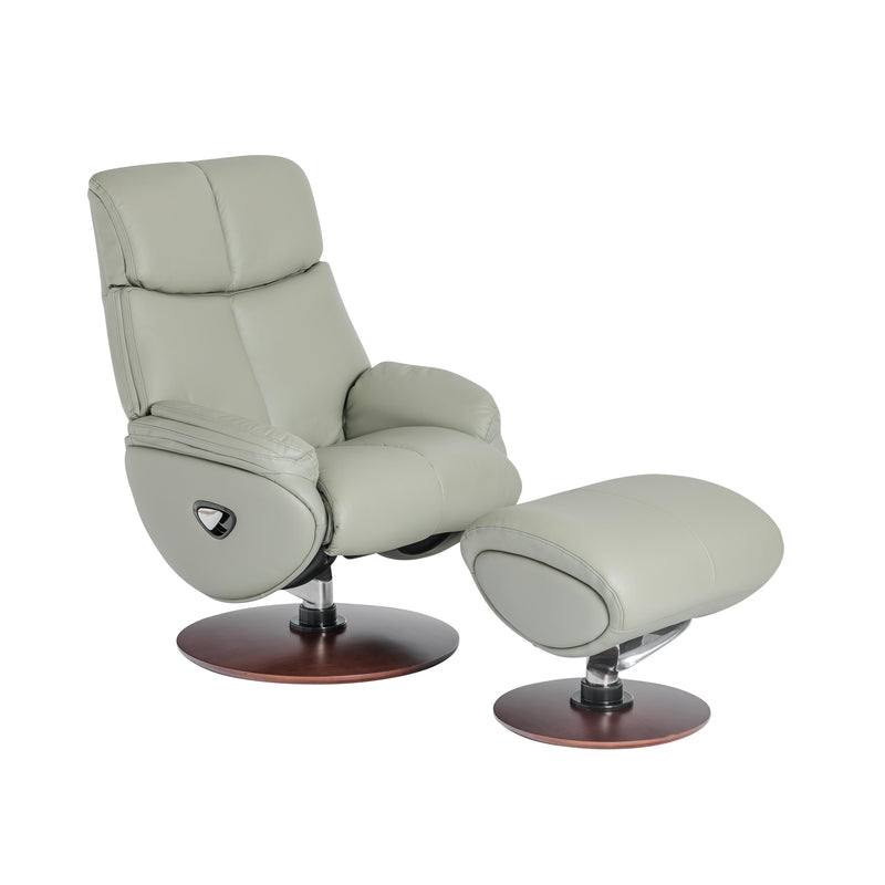 Barcalounger Alicia Swivel Leather Match Recliner 15-3725-3618-95 IMAGE 3