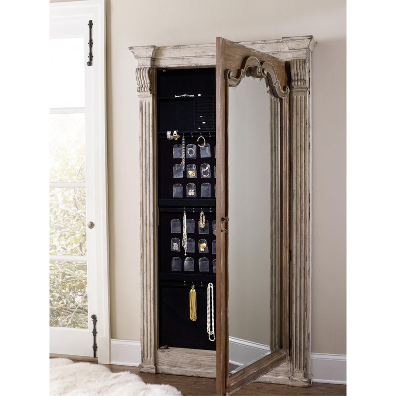 Hooker Furniture 5351-50003 Chatelet Floor Mirror withJewelry Armoire Storage IMAGE 1