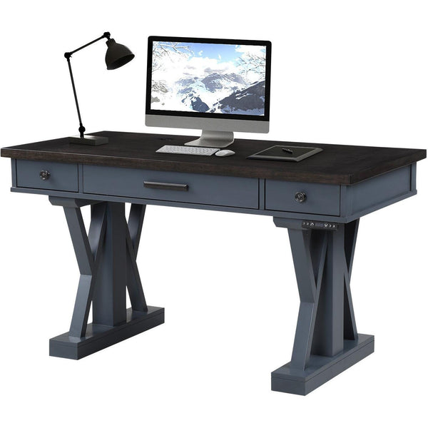 Parker House Furniture Americana Modern AME#256-2-DEN Power Lift Desk - Denim IMAGE 1