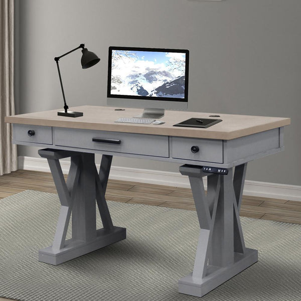 Parker House Furniture Americana Modern AME#256-2-DOV Power Lift Desk - Dove IMAGE 1