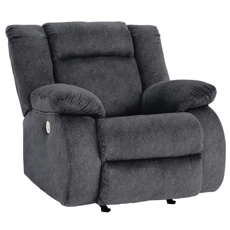 Signature Design by Ashley Burkner Power Rocker Fabric Recliner 5380498 IMAGE 1