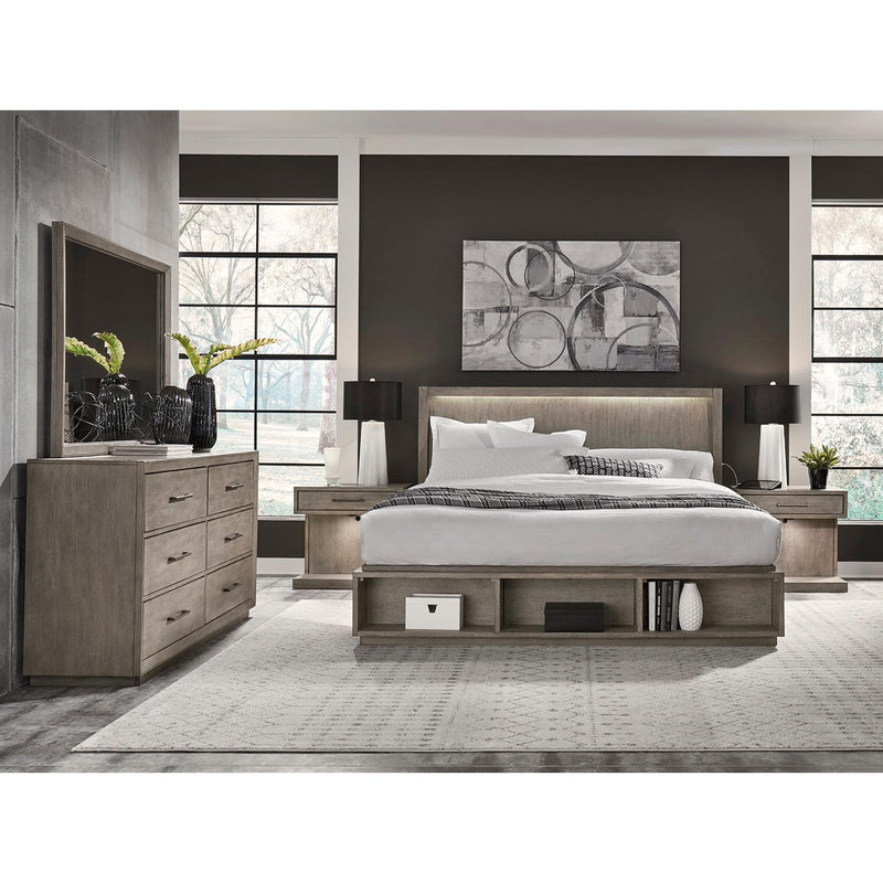 Aspen Home Platinum Queen Upholstered Bookcase Bed with Storage I251-412-1/I251-403B-1/I251-497Q-1 IMAGE 5