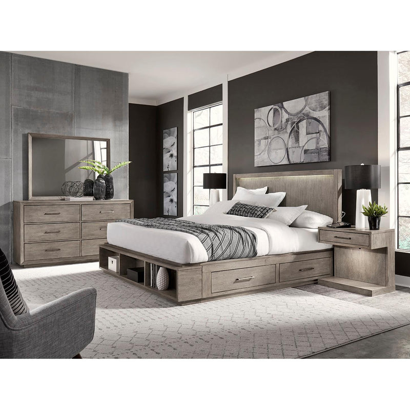 Aspen Home Platinum Queen Upholstered Bookcase Bed with Storage I251-412-1/I251-403B-1/I251-497Q-1 IMAGE 6