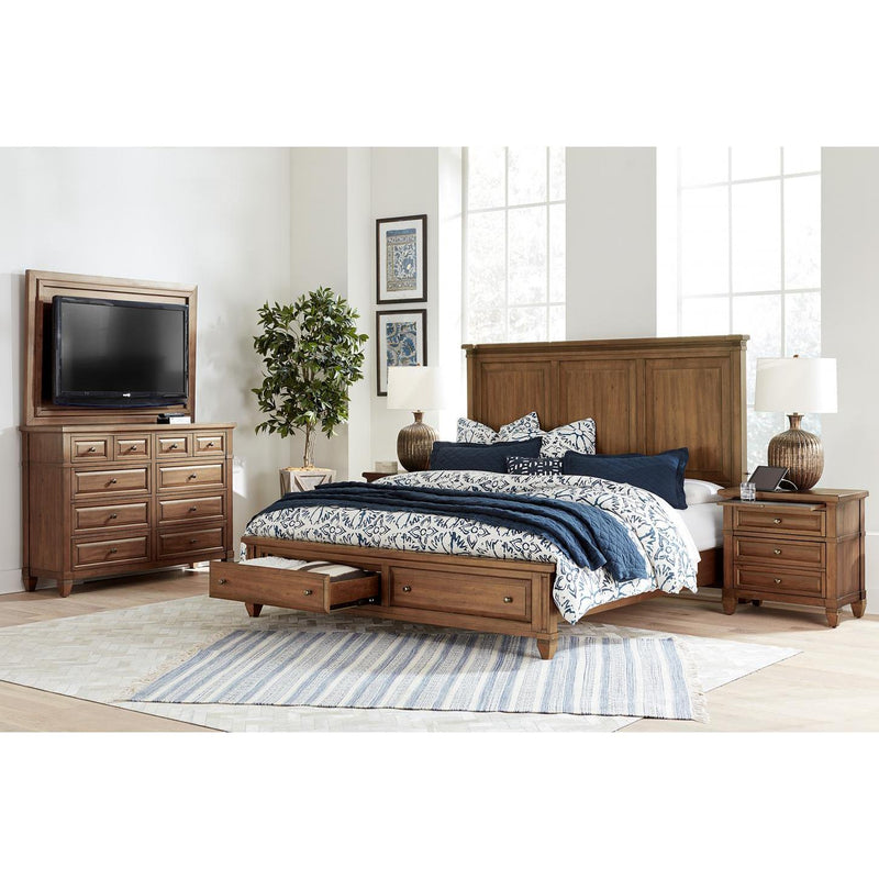 Aspen Home Thornton Queen Panel Bed with Storage I34-412-SNA/I34-403D-SNA/I34-402-SNA IMAGE 4