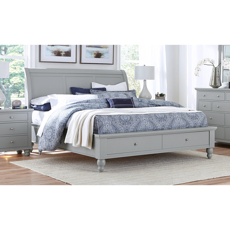 Aspen Home Cambridge California King Sleigh Bed with Storage ICB-404-GRY-KD-1/ICB-407D-GRY-1/ICB-410L-GRY-1 IMAGE 3