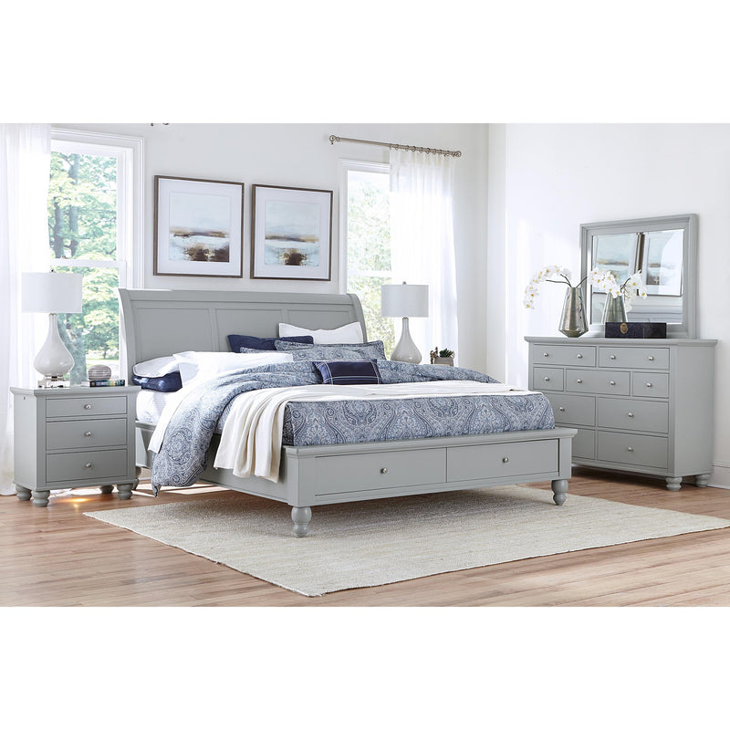 Aspen Home Cambridge California King Sleigh Bed with Storage ICB-404-GRY-KD-1/ICB-407D-GRY-1/ICB-410L-GRY-1 IMAGE 4