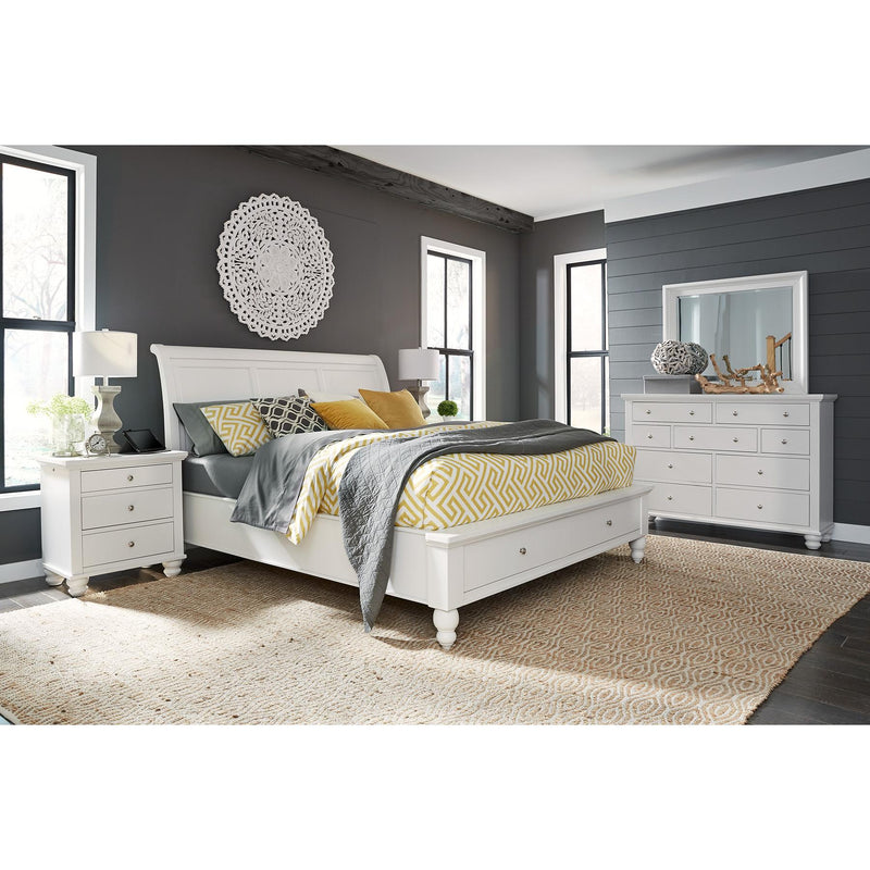 Aspen Home Cambridge California King Sleigh Bed with Storage ICB-404-WHT-KD-1/ICB-407D-WHT-1/ICB-410L-WHT-1 IMAGE 5