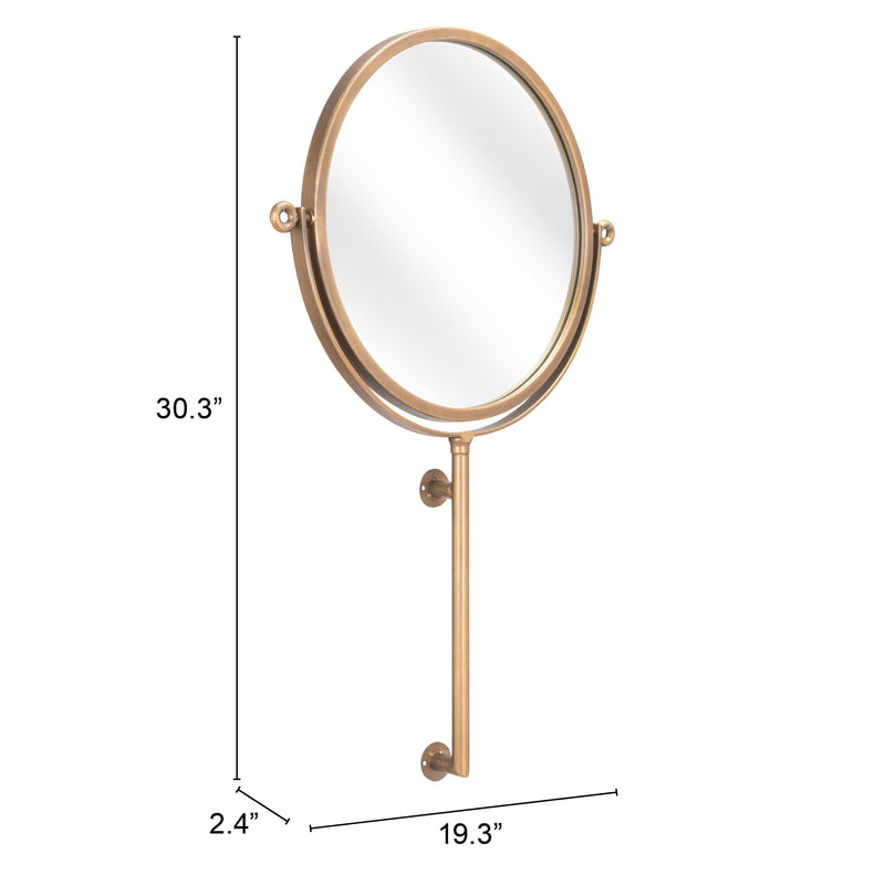 Zuo Bernis A12221 Mirror - Brass IMAGE 9