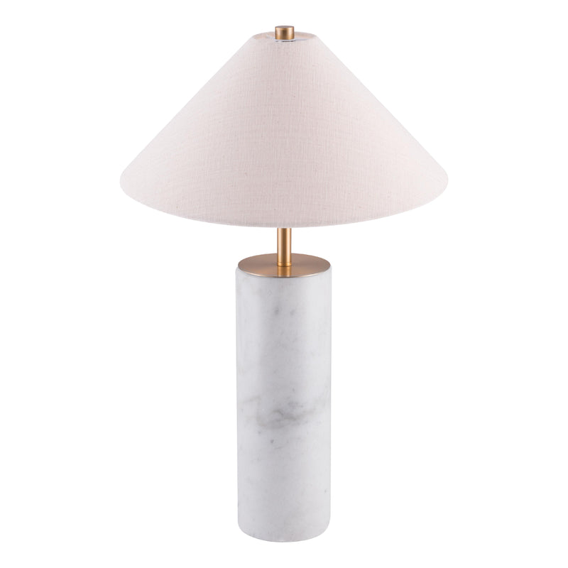 Zuo Ciara 56100 Table Lamp - Beige & White IMAGE 4