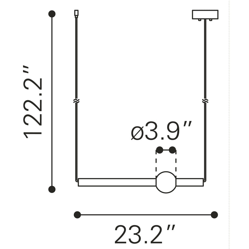 Zuo Adeo 56108 Ceiling Lamp - Brass IMAGE 11