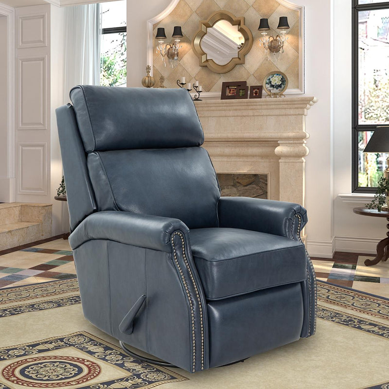 Barcalounger Crews Swivel Glider Leather Recliner 8-4001-5708-45 IMAGE 10