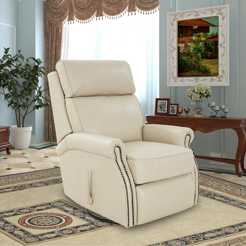 Barcalounger Crews Swivel Glider Leather Recliner 8-4001-5708-81 IMAGE 10