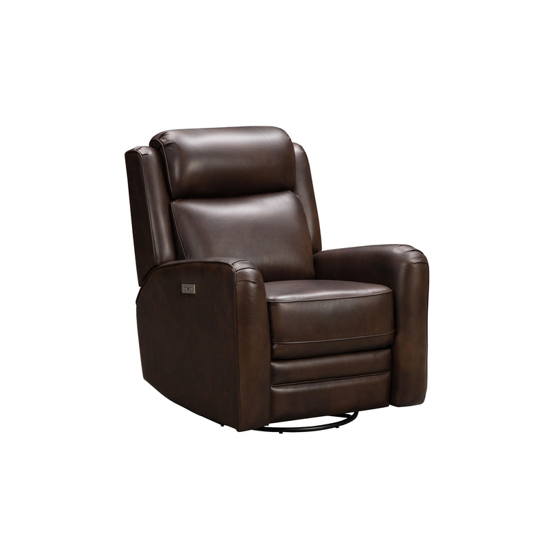 Barcalounger Kennedy Power Swivel Glider Leather Match Recliner 8PH-3757-3712-86 IMAGE 2