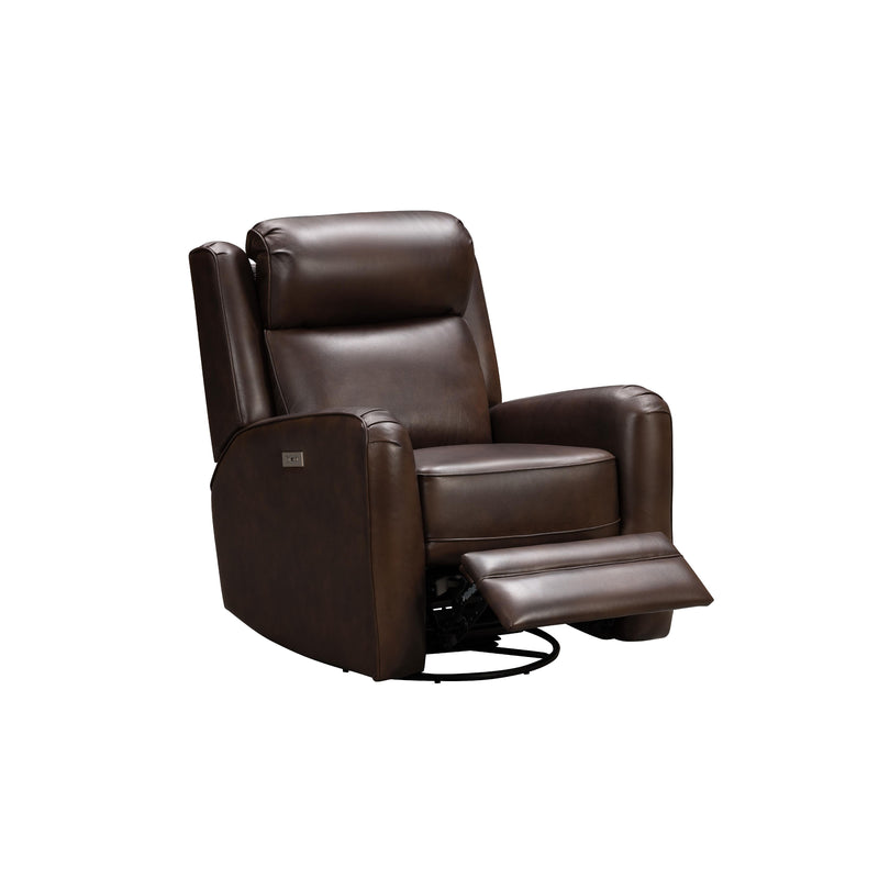 Barcalounger Kennedy Power Swivel Glider Leather Match Recliner 8PH-3757-3712-86 IMAGE 4