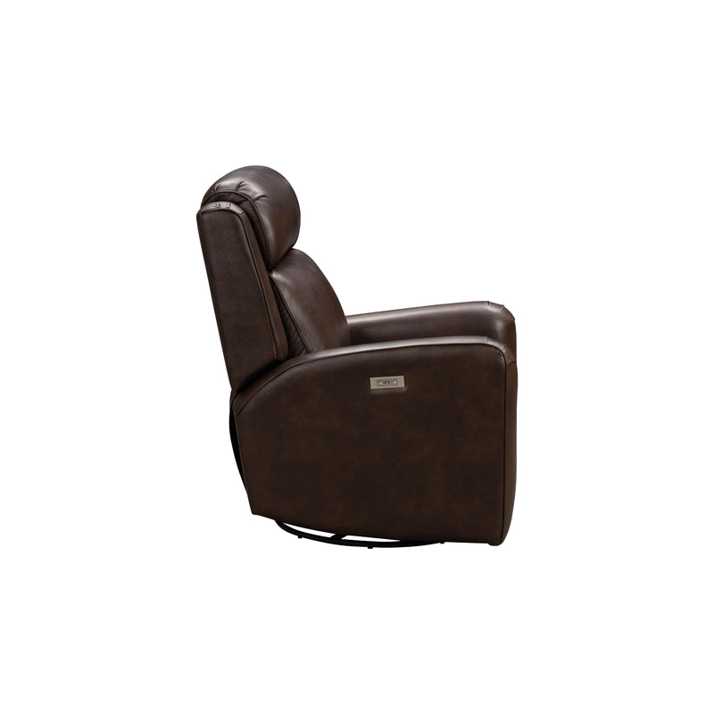 Barcalounger Kennedy Power Swivel Glider Leather Match Recliner 8PH-3757-3712-86 IMAGE 7