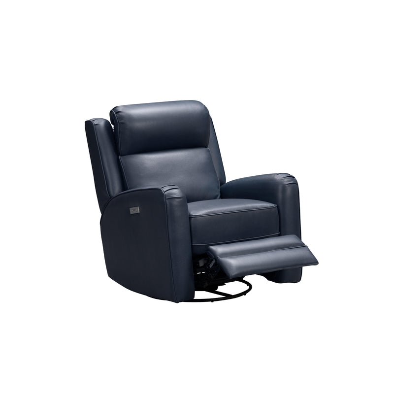 Barcalounger Kennedy Power Swivel Glider Leather Match Recliner 8PH-3757-3731-45 IMAGE 4