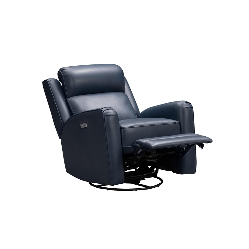 Barcalounger Kennedy Power Swivel Glider Leather Match Recliner 8PH-3757-3731-45 IMAGE 5