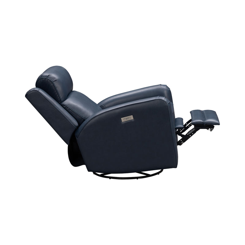 Barcalounger Kennedy Power Swivel Glider Leather Match Recliner 8PH-3757-3731-45 IMAGE 6