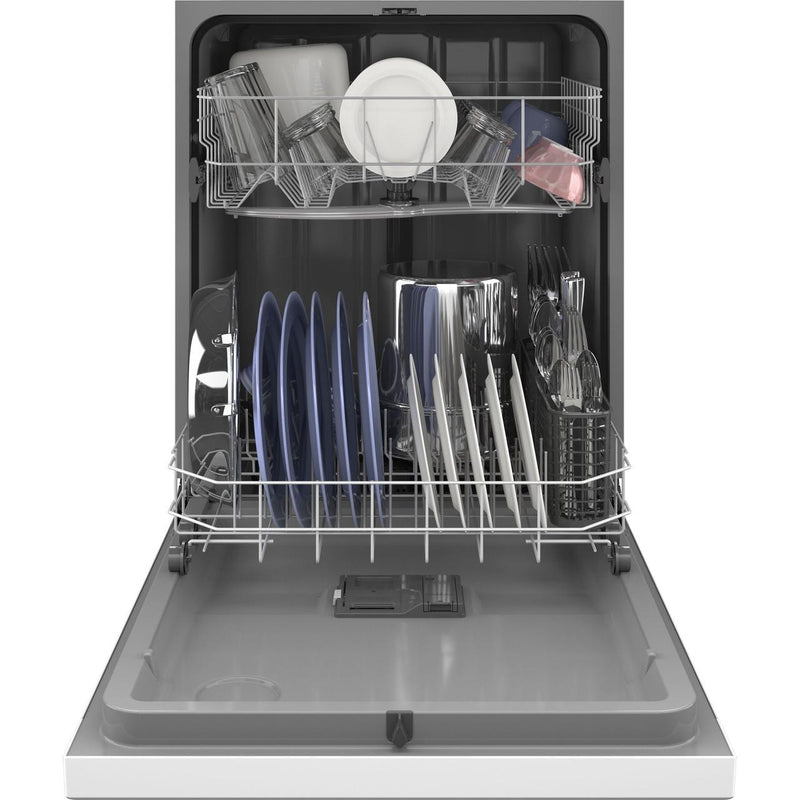 GE 24-inch Built-in Dishwasher with Hard Food Disposer GDF450PGRWW IMAGE 3