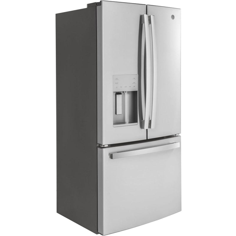 GE 33-inch, 17.5 cu.ft. Counter-Depth French 3-Door Refrigerator with External Water and Ice Dispensing System GYE18JYLFS IMAGE 2