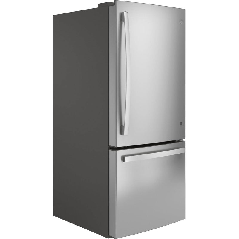 GE 30-inch, 21 cu.ft. Freestanding Bottom Freezer with LED Lighting GBE21DYKFS IMAGE 2