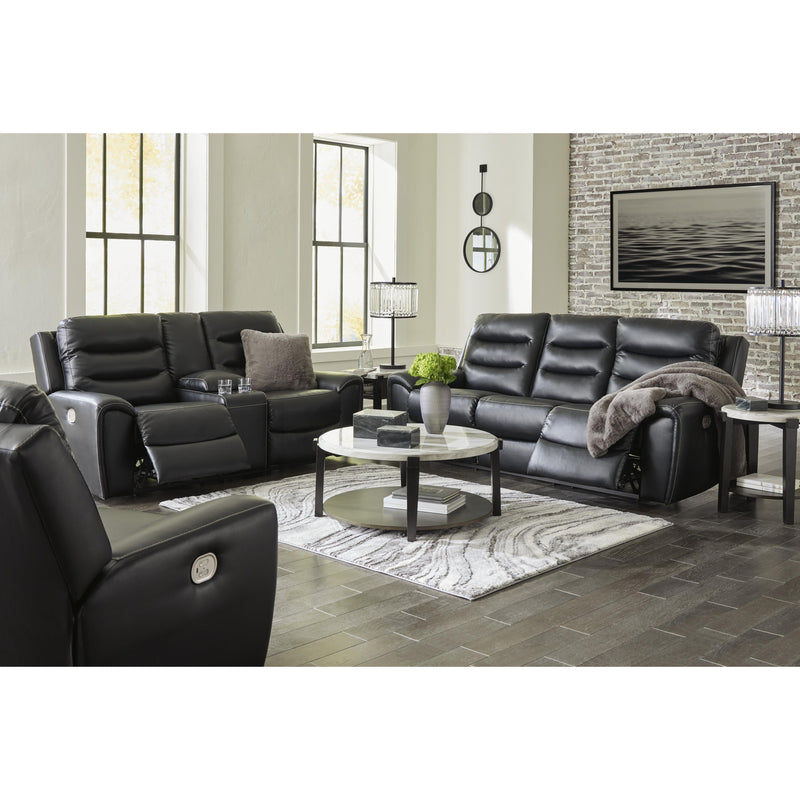 Signature Design by Ashley Warlin Power Reclining Leather Look Loveseat 6110518 IMAGE 16