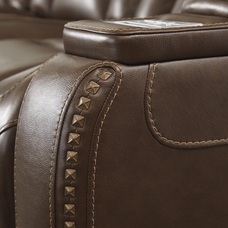 Signature Design by Ashley The Man-Den Power Leather Match Recliner U8530613 IMAGE 8